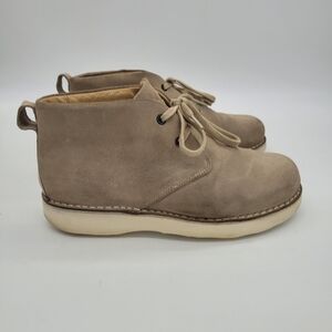 Samuel Hubbard Men’s Sand Suede Chukka Lace Up Ankle Boots Size 8W